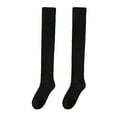 thumbnail image 1 of vnanda Women Stockings Winter Stockings Over Knee Length Elastic Anti-slip Thick Warm Solid Color Soft Breathable Anti-shrink Thermal Lady Long Socks, 1 of 8