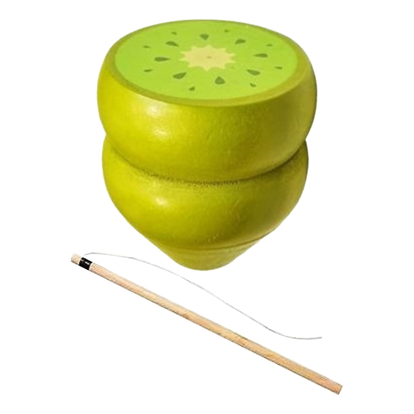 vnanda Wooden Educational Toy Wooden Spinning Top with Whip Rope