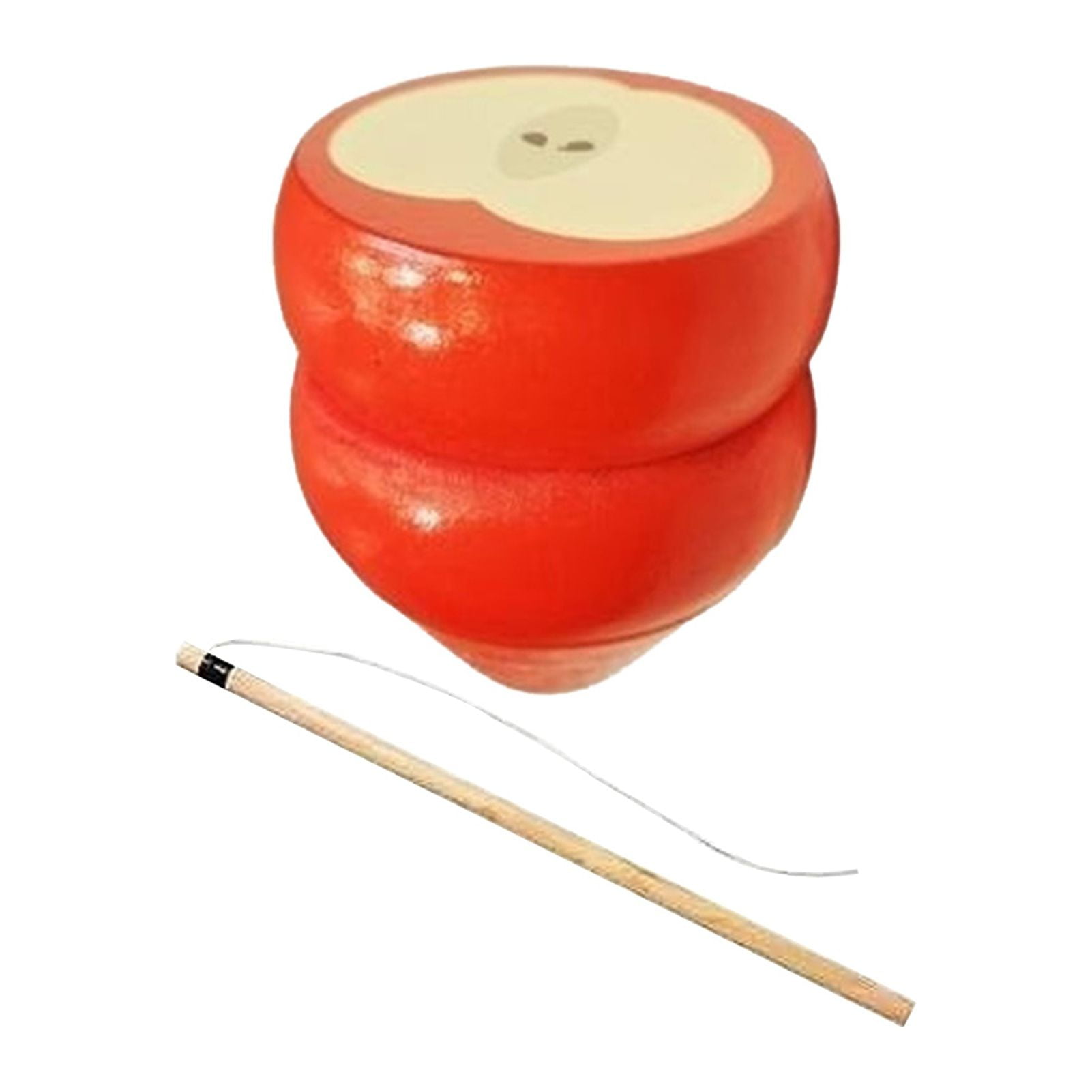 vnanda Wooden Educational Toy Wooden Spinning Top with Whip Rope