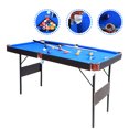 thumbnail image 1 of vocheer 55 in. Portable Folding Billiards Table Game Pool Table for Kids Adults, Blue, 1 of 10