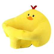 vocheer Baby Body Support Sofa, Plush Sitting Chair for Infant Learning to Sit, Yellow Duck