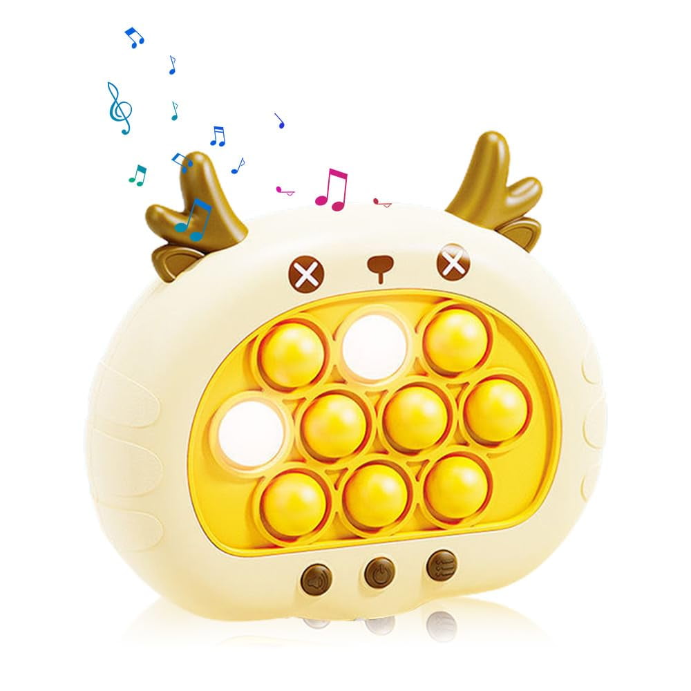 vocheer Quick Push Toy with Lights, Fast Push Bubble Game Toys, Creative Fidget Game Quick Push