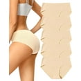 thumbnail image 1 of VOENXE Women Seamless Hipster Underwear,Breathable Ladies Panties,No Show Soft Briefs,5-Pack,XS-XXL, 1 of 7