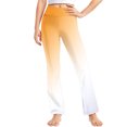 thumbnail image 1 of vokkrv Girl's Flare Leggings High Waisted Yoga Pants Bootcut Dance Casual Pants Activewear Kids Bell Bottoms Orange 6-7 Years, 1 of 7