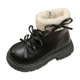 thumbnail image 1 of vokkrv Girls Ankle Boots Lace Up Cute Soft Boot Side Zipper Comfortable Boys Boots, 1 of 4