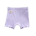 thumbnail image 1 of vokkrv Soft Girls Boyshort Panties Cotton Briefs Kids Underwear Summer Elastic Waist Shorts Purple 8-9 Years, 1 of 5