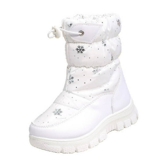 vokkrv Toddler Snow Boots Boys Girls Winter Cold Weather Waterproof Non Slip Warm Shoes for Little Kids