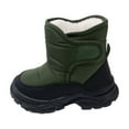 thumbnail image 1 of vokkrv Toddler Snow Boots Boys Girls Winter Cold Weather Waterproof Non Slip Warm Shoes for Little Kids, 1 of 4