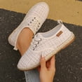 thumbnail image 1 of vokkrv Women's Comfortable Loafers Casual Round Toe Flats Soft Walking Shoes Women Slip On Beige 7.5, 1 of 6
