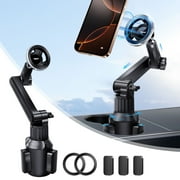 volport for MagSafe Cup Phone Holder Magnetic Car Cup Mount for Tesla Truck Vehicle SUV - Mag Safe Cell Phone Holder for Your Car Cupholder with Adjustable Long Neck for iphone 16 15 14 13 12