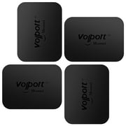 volport Rectangle Metal Plate for Phone Magnet, Magicplate Replacement Disc with 3M Adhesive Backing Sticker for Magnetic Car Mount Holder Cradle Stand Dashboard/Vent/CD Slot/Windshield-Black