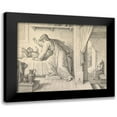 thumbnail image 1 of von Carolsfield, Julius Schnorr 24x20 Black Modern Framed Museum Art Print Titled - Elijah Revives the Son of the Widow of Zarephath, 1 of 5