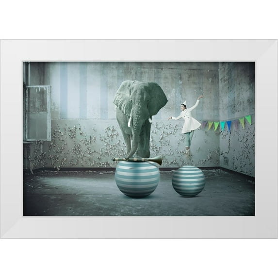 von Diepenbroek, Christine 18x13 White Modern Wood Framed Museum Art Print Titled - We Can Meet Us Eye-To-Eye