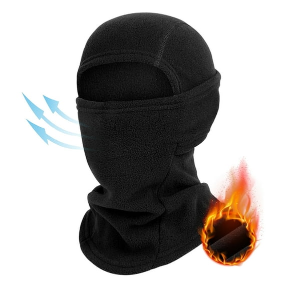 voofly Balaclava Ski Mask Shisty Ski Mask Black Thermal Breathable Moisture Wicking Soft Winter Motorcycle Helmet Scarf for Skiing Fishing Running Climbing Working