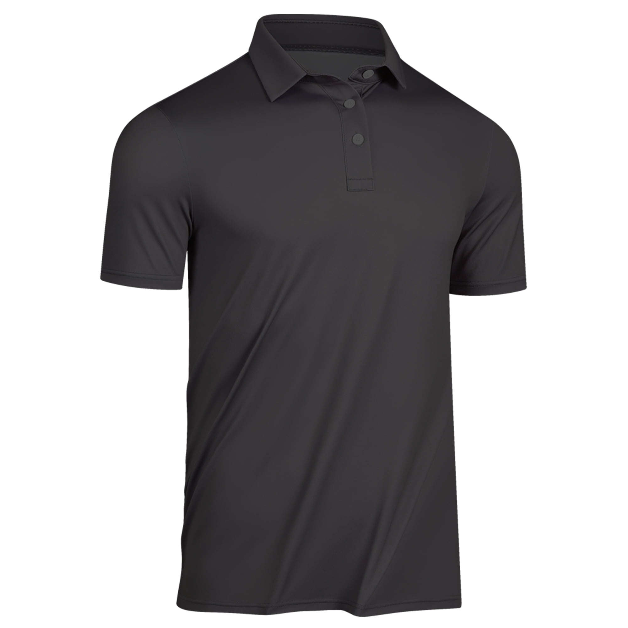 Voofly Men s Classic Fit Solid Black Polo Shirt Breathable Quick Dry voofly-men-s-classic-fit-solid-black-polo-shirt-breathable-quick-dry
