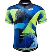 voofly Mens Cycling Jersey Shirt Full Zipper 3 Pockets Men Short Sleeve Bike Tops for Road Bike MTB Biking Bicycle Wear Summer S