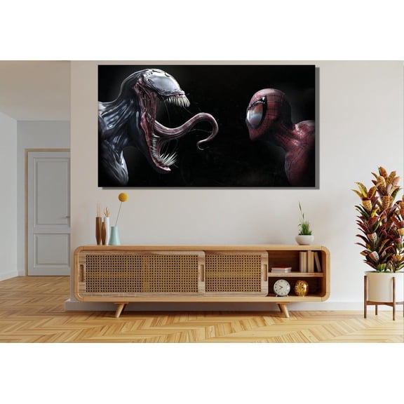 vs Modern Living Room Wall Art, Unframed Poster