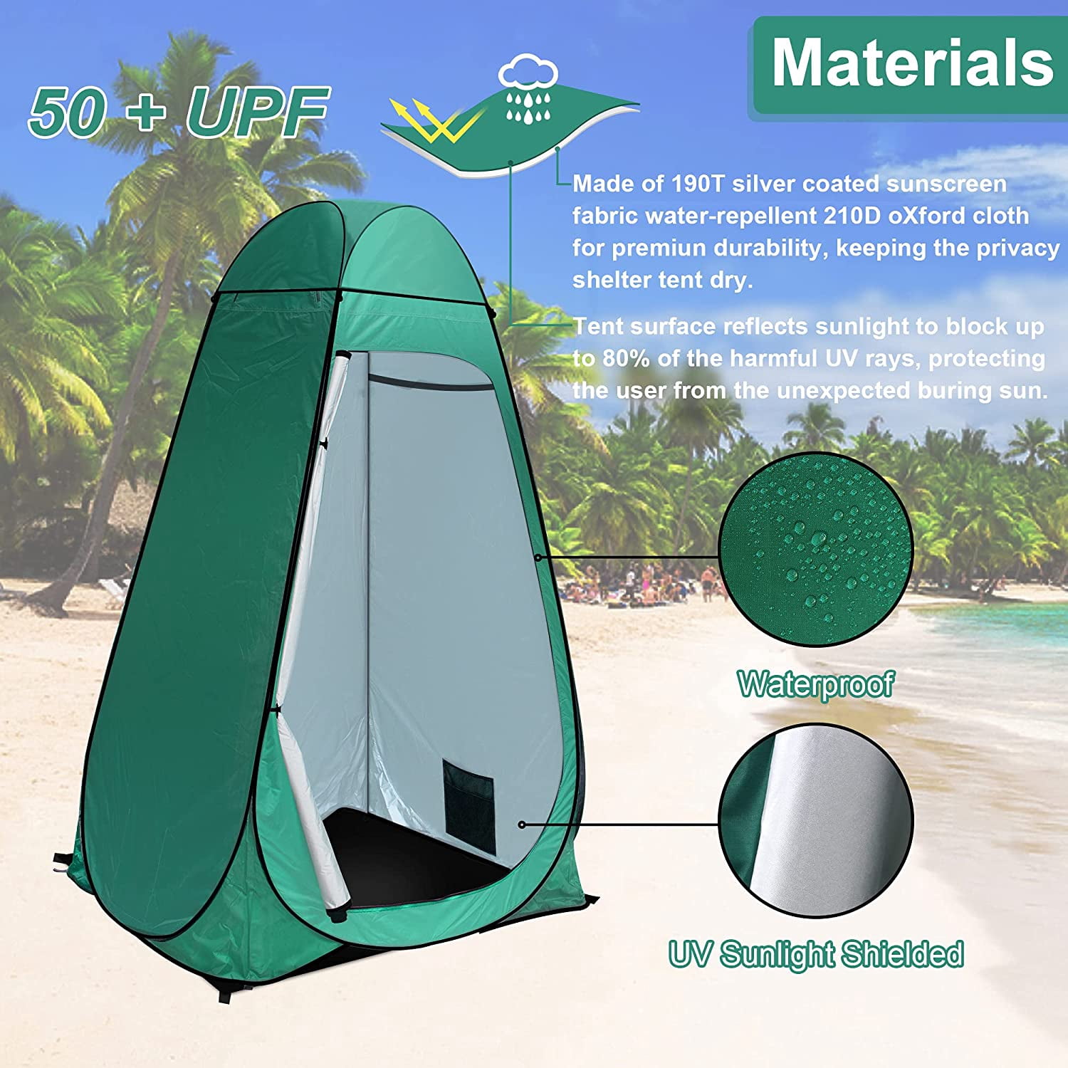 vyahstfk Shower Tent Pop- Privacy Tent Camping Portable Toilet Tent ...