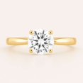 thumbnail image 1 of vylahjewellery 1.5Ct Moissanite Ring in 10K Yellow Gold Ring, Women's Wedding Ring, Round Diamond Solitaire Engagement Ring, 4 Prong Anniversary Ring, 1 of 5