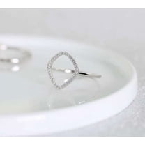 vylahjewellery 1 CT Round Cut Brilliant Engagement Ring 18K White Gold Engagement Ring Gift for Her