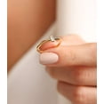 thumbnail image 1 of vylahjewellery 1 Ct Radiant Cut Bezel Moissanite Diamond Ring for Women Comfort Fit Plated White Gold Engagement Ring, 1 of 4