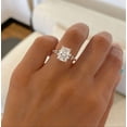 thumbnail image 1 of vylahjewellery 14K Vermeil Yellow Gold Engagement Ring Classic Moissanite Statement Ring for Women Radiant Cut Wedding Ring, 1 of 5