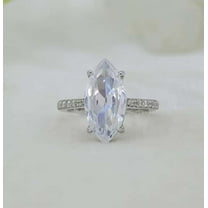 vylahjewellery Amazing Marquise Cut Anniversary Ring 2.5 Ct Moissanite Ring Attractive Valentine's Gift for Her