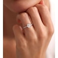 thumbnail image 1 of vylahjewellery Brilliant 2 Ct Oval Cut Moissanite Diamond Ring Customize Plated White Gold Anniversary Proposal Ring for Women, 1 of 4