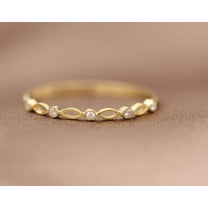 vylahjewellery Classic Round Cut 1 CT Moissanite Diamond Ring 14K Yellow Gold Ring Best Woman Proposal Engagement Ring