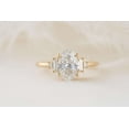 thumbnail image 1 of vylahjewellery Classic Vermeil Yellow Gold Wedding Anniversary Ring Oval Cut Moissanite Diamond Proposal Ring Comfort Fit Engagement Ring for Women, 1 of 6
