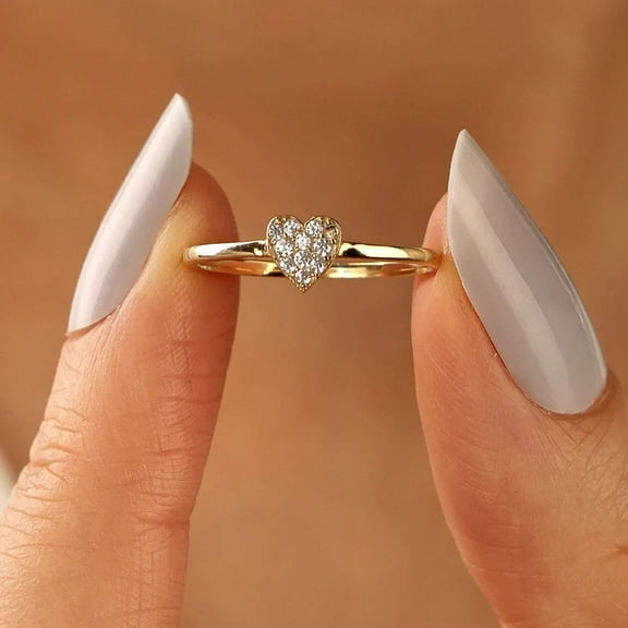 vylahjewellery Comfort Fit 1 Ct Round Cut Moissanite Diamond Engagement Ring Plated White Gold Classic Birthday Gift Ring