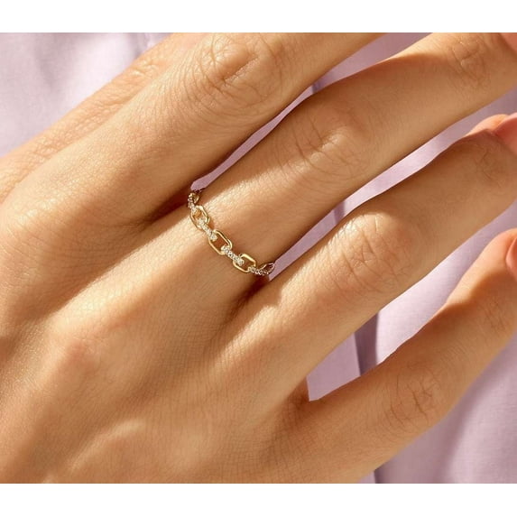 vylahjewellery Dainty 14K Yellow Gold Ring 1.50 CT Round Cut Moissanite Diamond Ring Best Wedding Ring