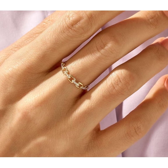 vylahjewellery Dainty 14K Yellow Gold Ring 1.50 CT Round Cut Moissanite Diamond Ring Best Wedding Ring