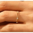 thumbnail image 1 of vylahjewellery Delicate 1 CT Round Cut Moissanite Diamond Ring 14K Yellow Gold Engagement Ring for Women, 1 of 4