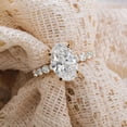 thumbnail image 1 of vylahjewellery Elegant 10K Vermeil Yellow Gold Proposal Ring Moissanite Wedding Handmade Ring Oval Shape Engagement Gift for Her Pave Anniversary Ring, 1 of 9