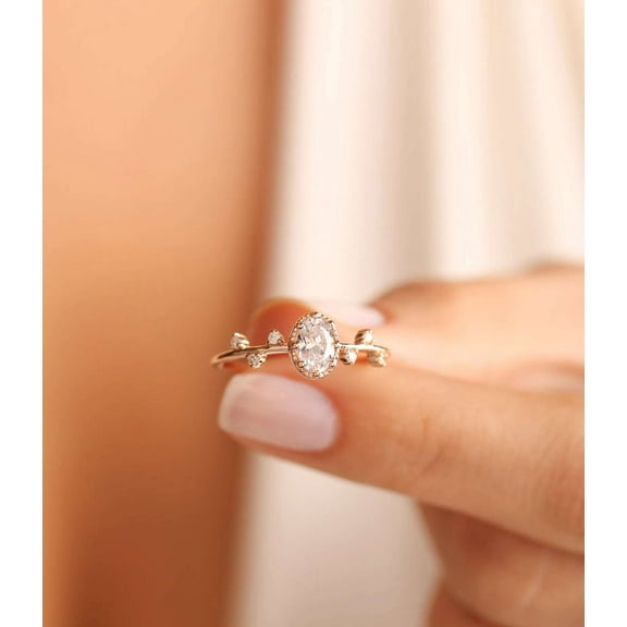 vylahjewellery Expensive 1.50 Ct Oval Cut Moissanite Diamond Ring Comfort Fit Plated White Gold Engagement Ring