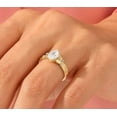 thumbnail image 1 of vylahjewellery Expensive Pear Cut 2 CT Moissanite Diamond Ring 14K Yellow Gold Best Diamond Wedding Ring, 1 of 5