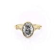 thumbnail image 1 of vylahjewellery Oval Cut Diamond Wedding Bezel Set Moissanite Engagement Ring for Women 14K Vermeil Yellow Gold Vintage Promise Anniversary Ring, 1 of 6