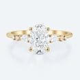 thumbnail image 1 of vylahjewellery Oval Cut Engagement Proposal Ring 14K Vermeil Yellow Gold Valentine Day Gift Classic Wedding Ring for Her Art Deco Moissanite Anniversary Gift Ring, 1 of 8