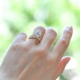 thumbnail image 1 of vylahjewellery Oval Cut Moissanite Engagement Ring Luxury Anniversary Ring Set Vermeil Yellow Gold Full Eternity Wedding Band Birthday Gifts for Her, 1 of 9
