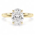 thumbnail image 1 of vylahjewellery Oval Cut Moissanite Ring, Solitaire Engagement Ring for Women, 4 Prong Anniversary Promise Ring, 1 of 7