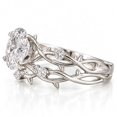 thumbnail image 1 of vylahjewellery Oval Cut Moissanite Ring, Twisted Engagement Ring for Women, Unique Stackable Wedding Bridal Set Ring, 1 of 9