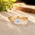 thumbnail image 1 of vylahjewellery Princess Cut Moissanite Solitaire Engagement Ring 10K Vermeil Yellow Gold Classic Promise Ring Wedding Gift for Her, 1 of 8