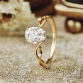 thumbnail image 1 of vylahjewellery Vintage Oval Cut Diamond Wedding Ring 10K Vermeil Yellow Gold Twisted Engagement Ring Unique Promise Anniversary Bridal Jewelry Gift for Womens, 1 of 6