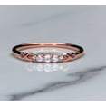 thumbnail image 1 of vylahjewellery Women's 14K Yellow Gold Stackable Anniversary Ring Round Moissanite Diamond Engagement Ring Birthstones by Month July Wedding Ring, 1 of 7