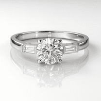 vylahjewellery Women’s Dainty Baguette Moissanite Diamond Band 14K Yellow Gold Wedding Rings Classic Anniversary Gift Vintage Engagement Stacking Ring