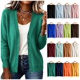thumbnail image 1 of vzibsiv Cardigan Sweaters for Women V Neck Button Down Long Sleeve Soft Knit Lightweight Jacket Size S, 1 of 5