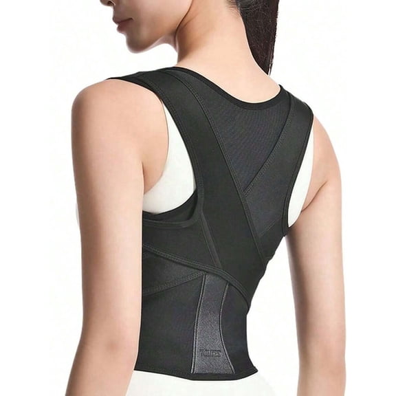 Adjustable Full Back Brace Posture Corrector For Men And Women Shoulder Straightener Back Support Improves Posture Scoliosis Hunchback Spine Corrector Gym Daily Accessory