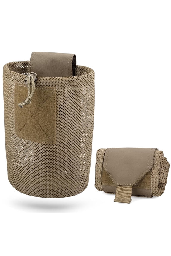 w Foldable Mesh Waist Bag with Drawstring for Sports & EDC Tools