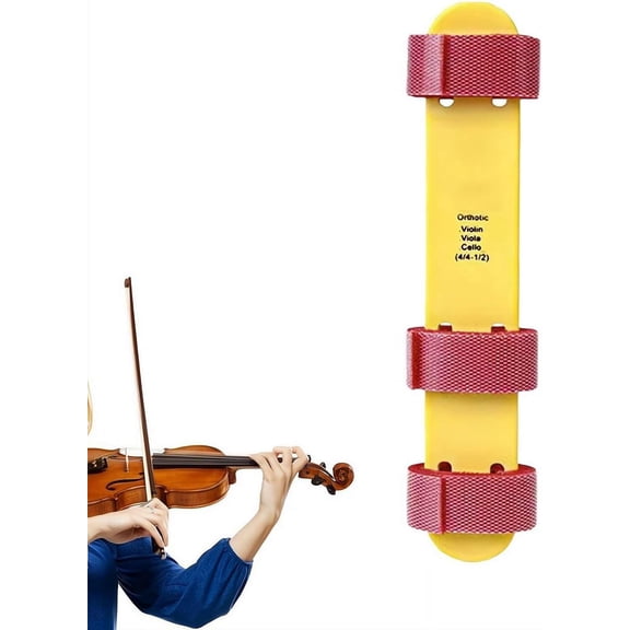 w Violin Wrist Assistant, Adjustable Left Hand Posture Corrector for Beginners, Ergonomic Practice Aid for Young Violinists, Training Tool for Proper Finger Placement